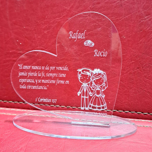 Recuerdo corazón - 10 cm altura