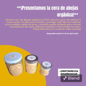 CERA ORGÁNICA DE ABEJA 460gm